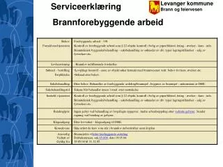 brannforebyggende arbeid