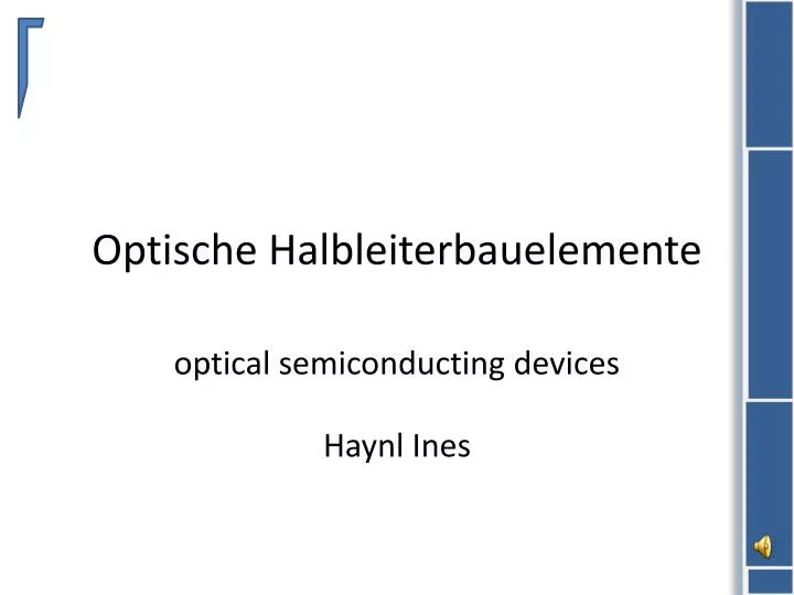 optische halbleiterbauelemente