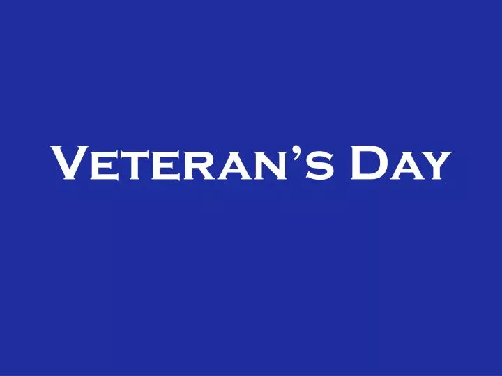 veteran s day