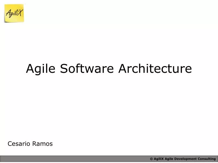 agile software architecture