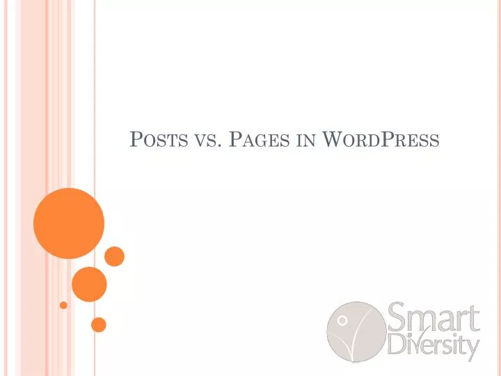posts vs pages in wordpress