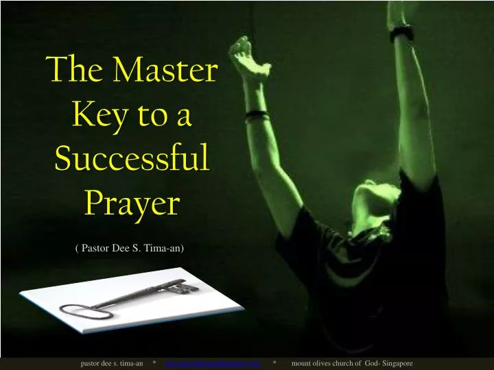 the master key to a successful prayer