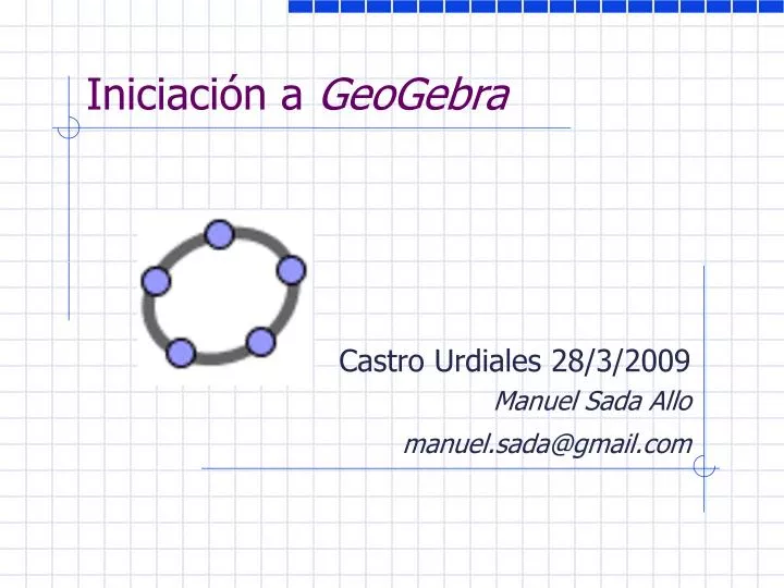 iniciaci n a geogebra