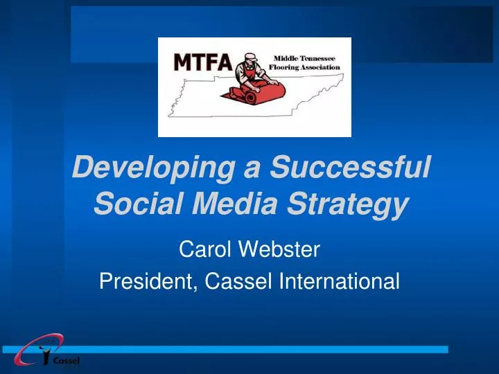 developing a successful social media strategy