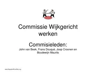 commissie wijkgericht werken