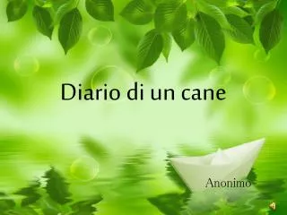 diario di un cane