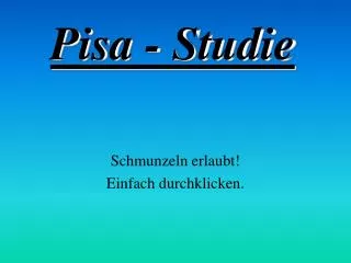 Pisa - Studie