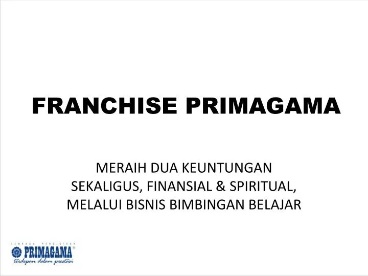 franchise primagama