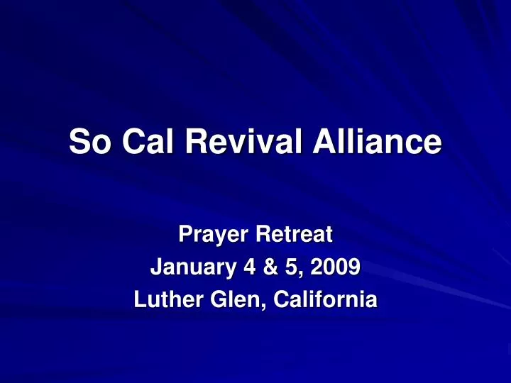 so cal revival alliance