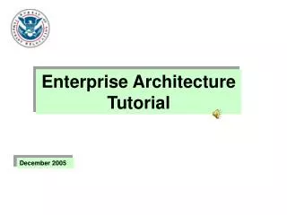 Enterprise Architecture Tutorial
