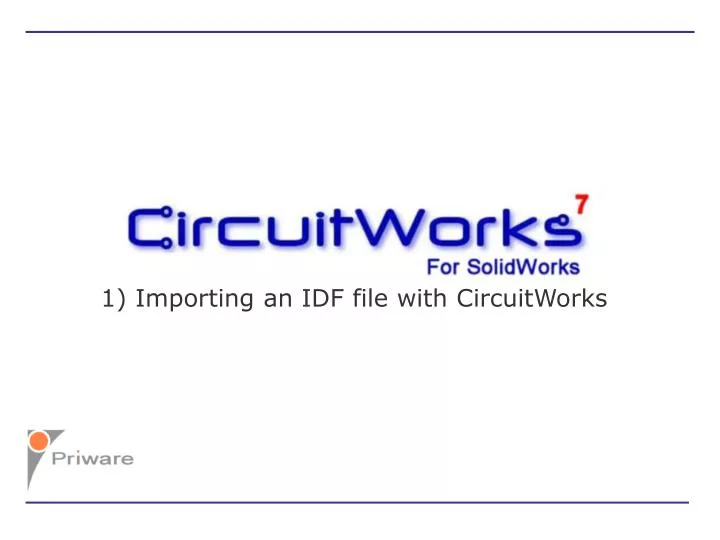 1 importing an idf file with circuitworks