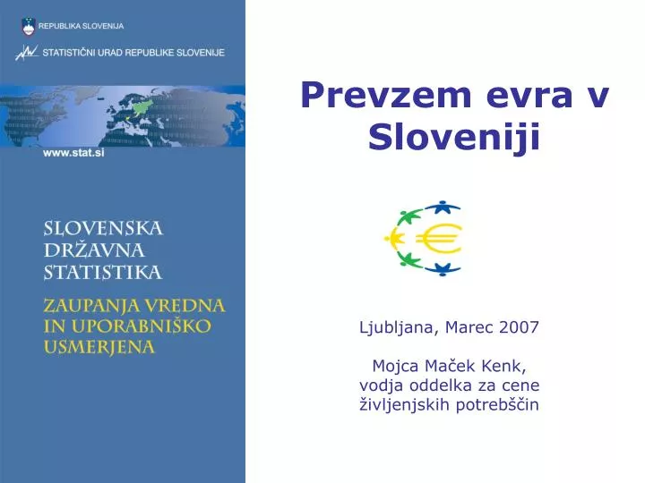 prevzem evra v sloveniji