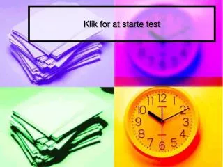 klik for at starte test