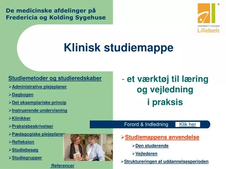 klinisk studiemappe