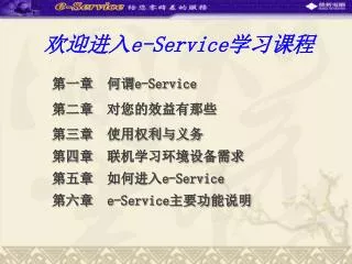 e service