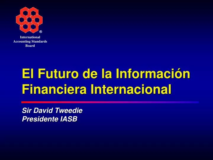 el futuro de la informaci n financiera internacional