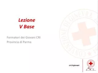 formatori dei giovani cri provincia di parma