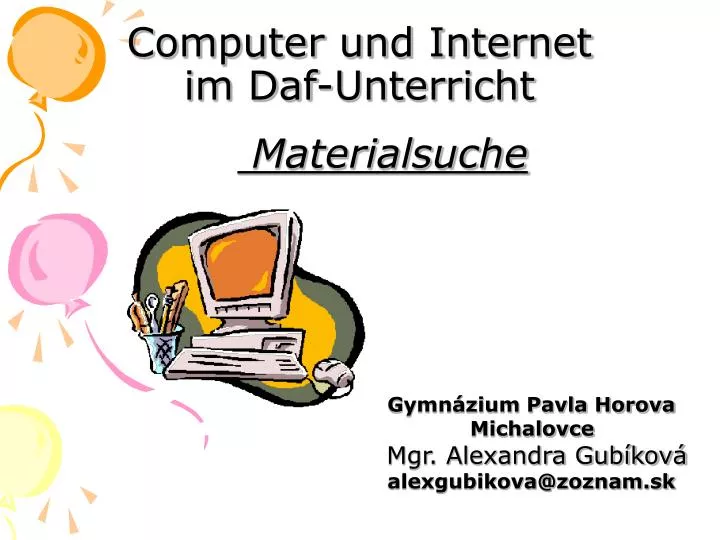 computer und internet im daf unterricht