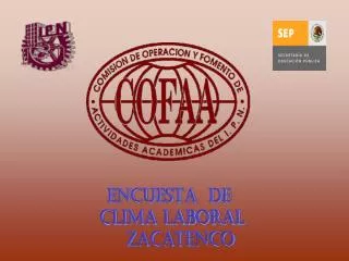 ENCUESTA DE CLIMA Laboral zacatenco