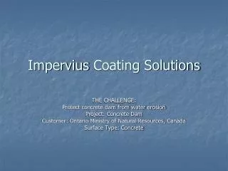 Impervius Coating Solutions