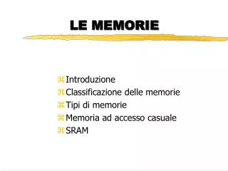 le memorie