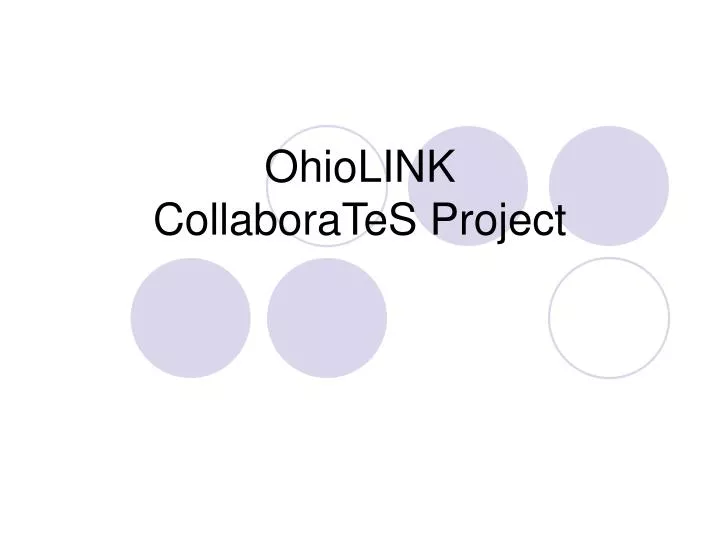 ohiolink collaborates project