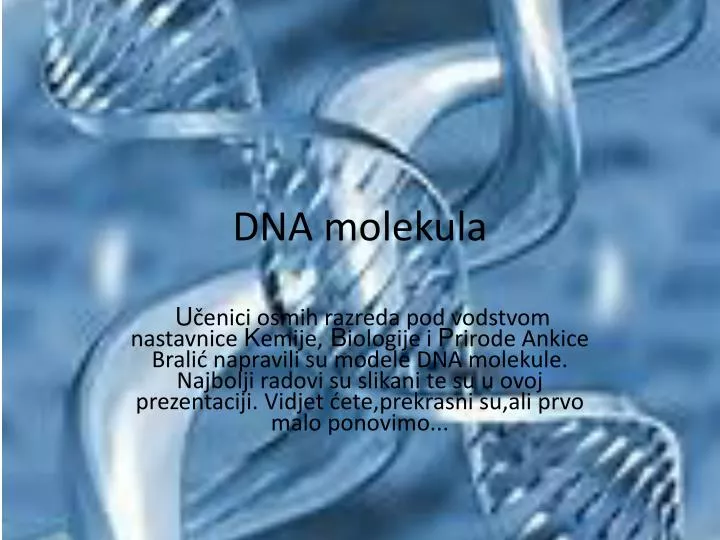 dna molekula