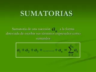 sumatorias