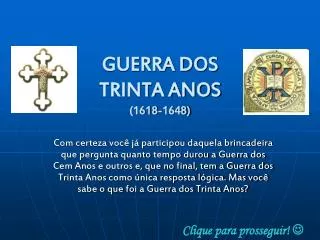 guerra dos trinta anos 1618 1648