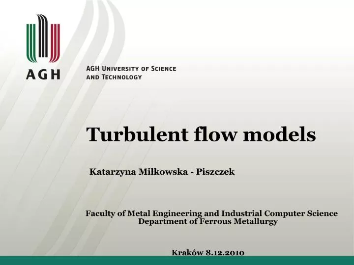 turbulent flow models