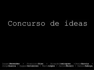 concurso de ideas