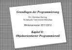 Grundlagen der Programmierung - slide 1