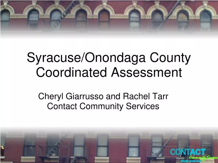 syracuse onondaga county coordinated assessment