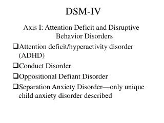 dsm iv