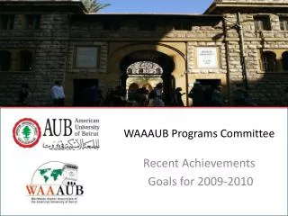 WAAAUB Programs Committee