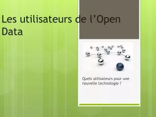 les utilisateurs de l open data