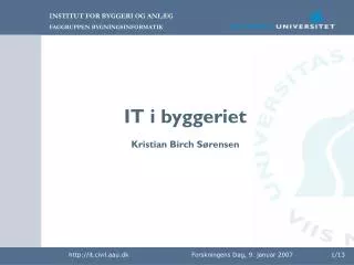 it i byggeriet kristian birch s rensen