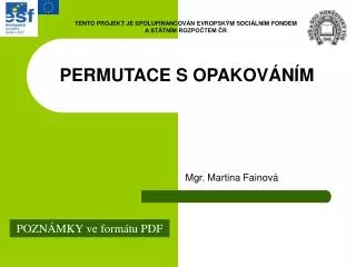 permutace s opakov n m