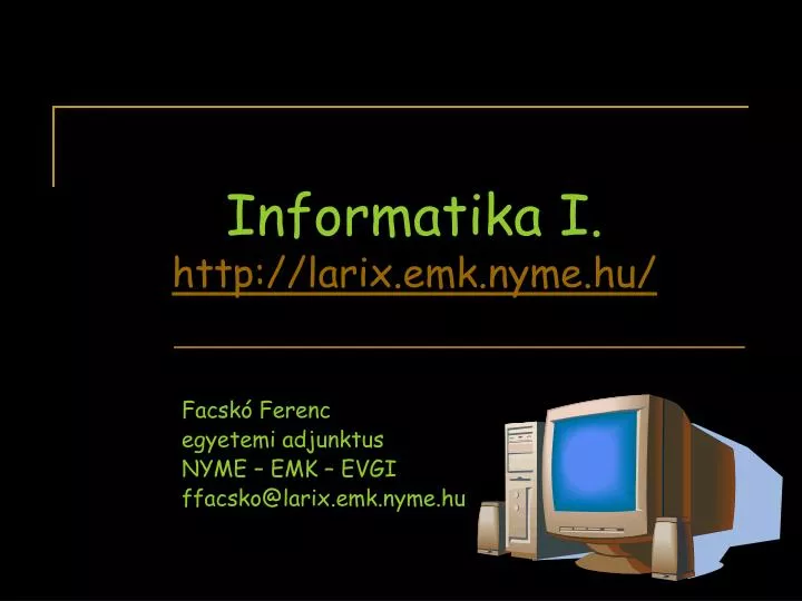 informatika i http larix emk nyme hu
