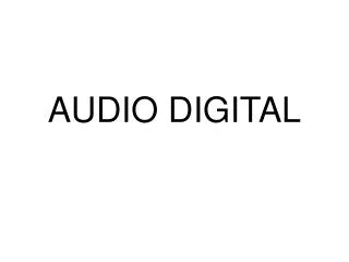 audio digital