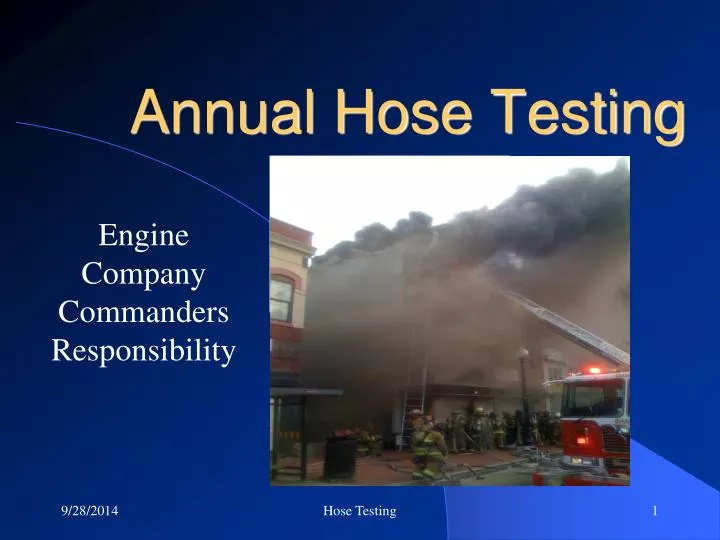 annual hose testing