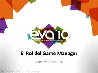 el rol del game manager