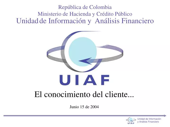 unidad de informaci n y an lisis financiero