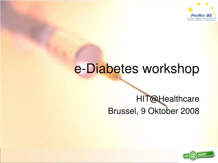 e diabetes workshop