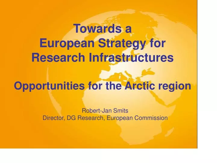 robert jan smits director dg research european commission