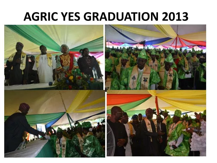 agric yes graduation 2013