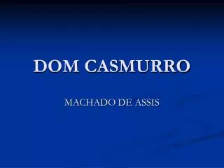 dom casmurro