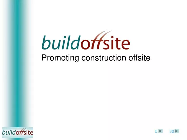 promoting construction offsite
