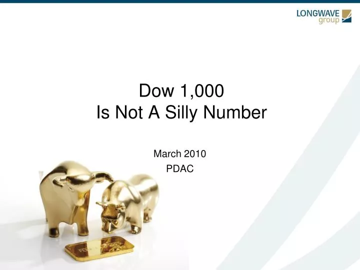dow 1 000 is not a silly number