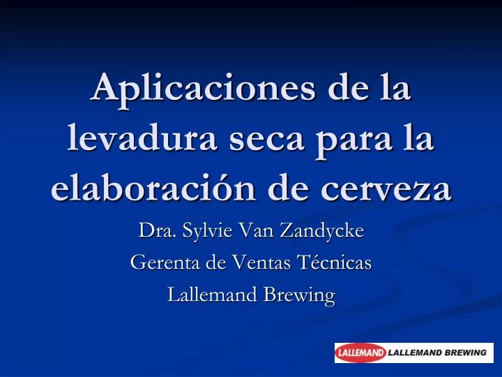 aplicaciones de la levadura seca para la elaboraci n de cerveza